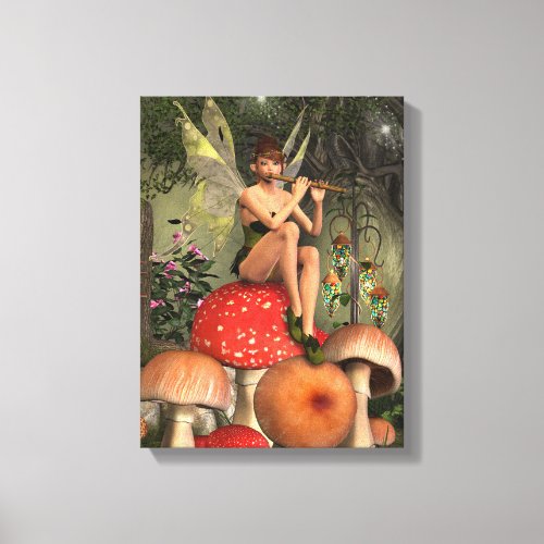 The Magical Flute Player  Canvas Print