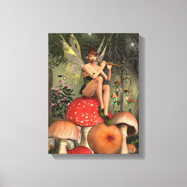 The Magical Flute Player  Canvas Print (Front)