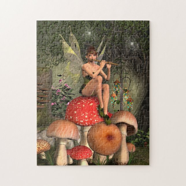 The Magical Flute-Player  Jigsaw Puzzle (Vertical)