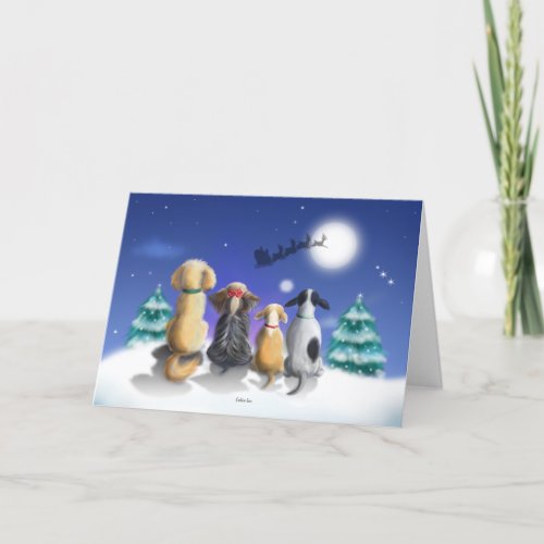 The magical night Greeting Card by Catia Lee Card