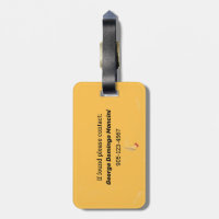 Traditional Monogram Lettering Luggage Tag - Name Tag Wizard