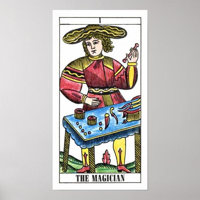 The Magician Tarot Card Poster (Front)