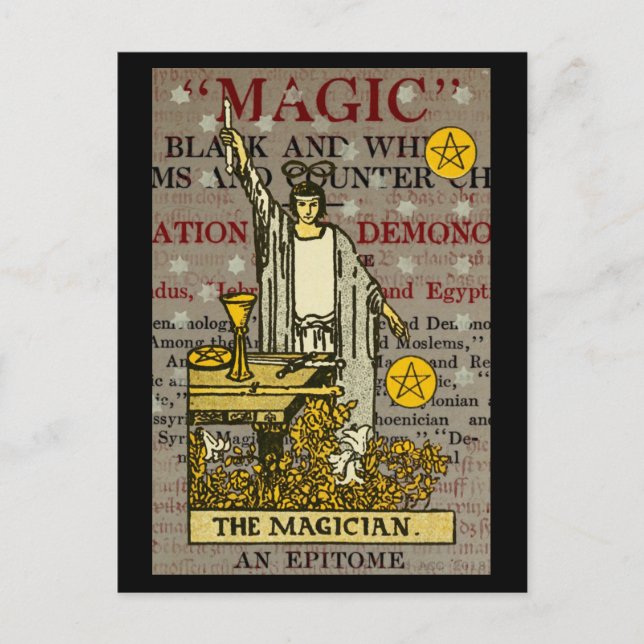 The Magician Tarot Postcard (Front)
