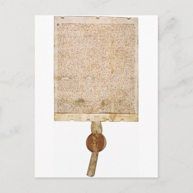 The Magna Carta 1297 Version Postcard (Front)