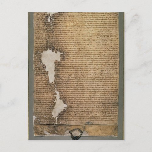 The Magna Carta of Liberties Third Version Postcard