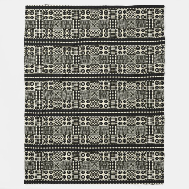 The Magnetic Wodaabe Beauty "Gerewol" Charm Fleece Blanket (Front)