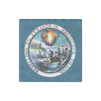 The Magnetism of Rebellion - Liberty is Magnetic Stone Magnet