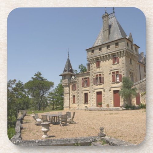 The magnificent Chateau de Pressac and garden Drink Coaster
