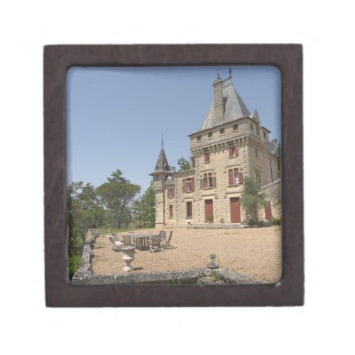The magnificent Chateau de Pressac and garden Keepsake Box