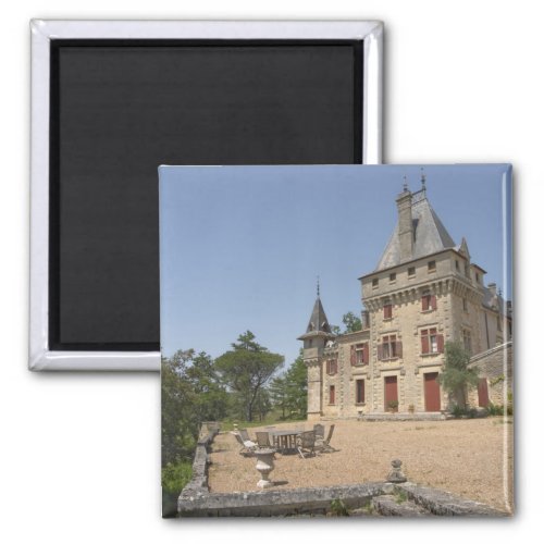 The magnificent Chateau de Pressac and garden Magnet