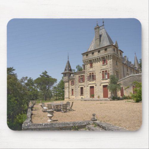 The magnificent Chateau de Pressac and garden Mouse Pad