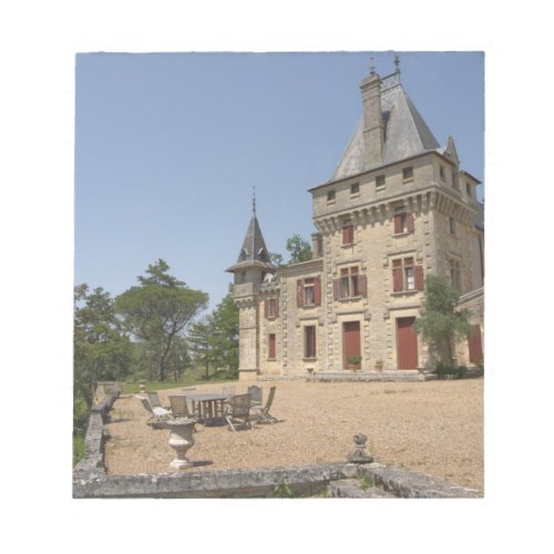 The magnificent Chateau de Pressac and garden Notepad