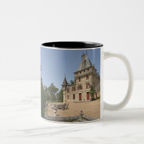 The magnificent Chateau de Pressac and garden Two_Tone Coffee Mug