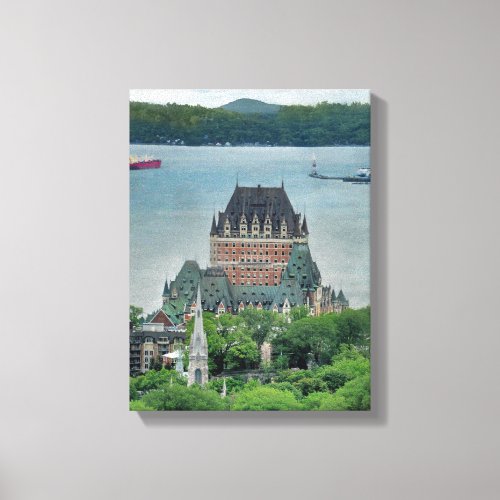 The magnificent Chateau Frontenac in Quebec City Canvas Print