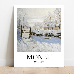 The Magpie by Claude Monet Poster