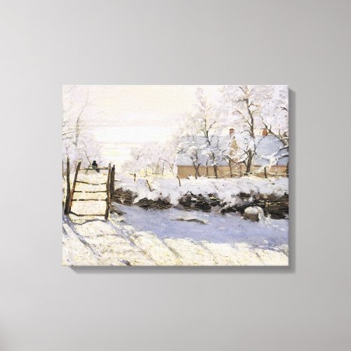 The Magpie by Monet Canvas Print
