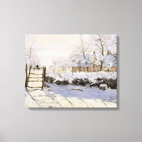 The Magpie by Monet Canvas Print