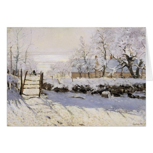 The Magpie by Monet Cards (Front Horizontal)
