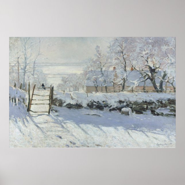 The Magpie - Claude Monet - Die Elster - La Pie Poster (Front)