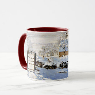 The Magpie, famous painting by Monet Mug