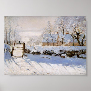 The Magpie , Monet Famous Painting Poster