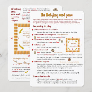 The Mah-Jong Card Game – Differences