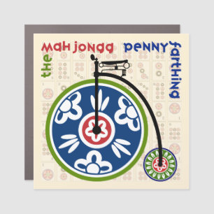The Mah Jongg Pennyfarthing Car Magnet