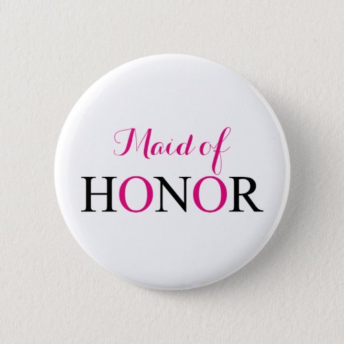The Maid of Honor Button