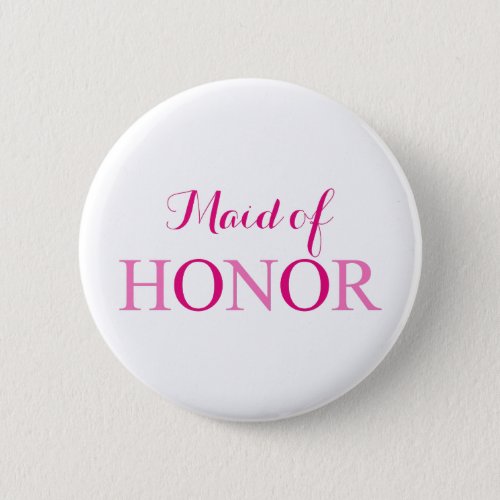 The Maid of Honor Button