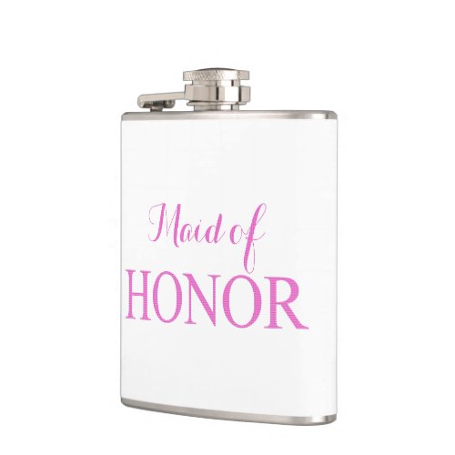 The Maid of Honor Hip Flask