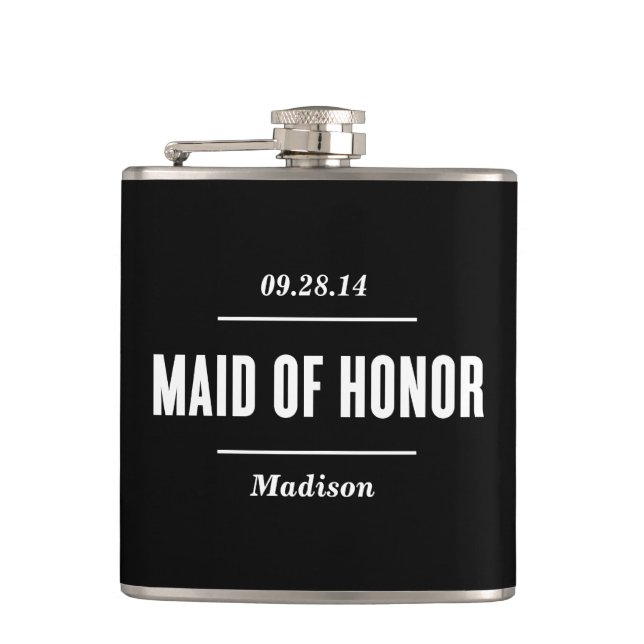 The Maid of Honor | Wedding Flask (Front)