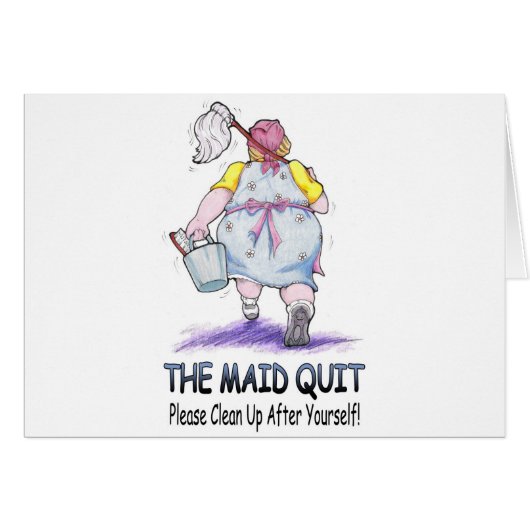 The Maid Quit Cards (Front Horizontal)
