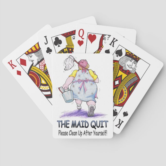 The Maid Quit Poker Cards (Back)