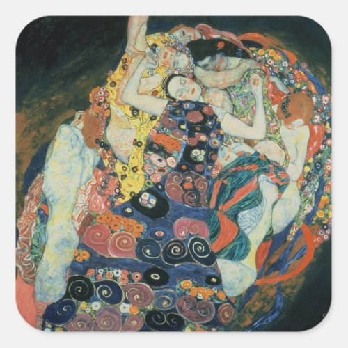 The Maiden 1913 oil on canvas Square Sticker