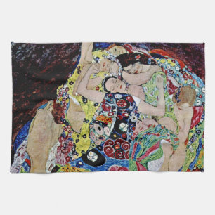 The maiden by Gustav Klimt,art nouveau,art deco,vi Towel