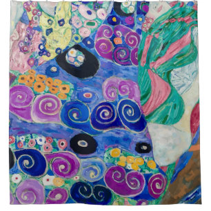 The Maiden by Gustav Klimt Shower Curtain