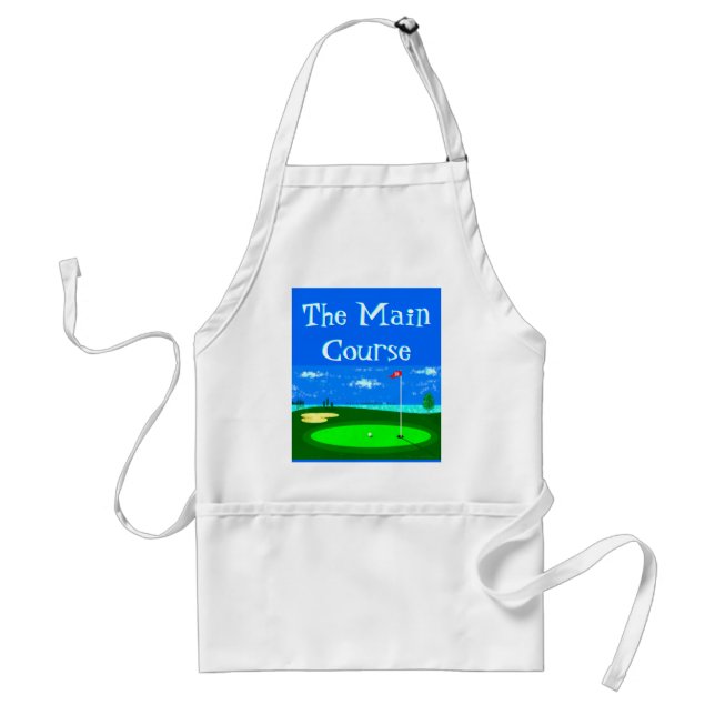 The Main Course Adult Apron (Front)