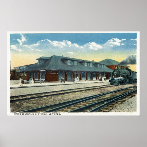 The Maine Central Railroad Station Poster