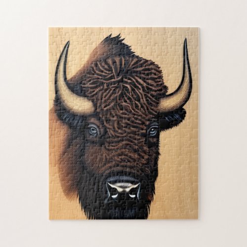 The Majestic Bison _ A Symbol Of Power And Freedom Jigsaw Puzzle