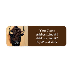 The Majestic Bison - A Symbol Of Power And Freedom Label