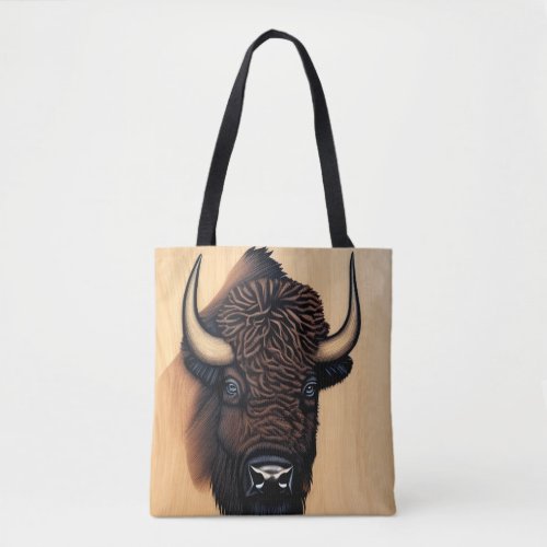 The Majestic Bison _ A Symbol Of Power And Freedom Tote Bag