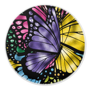The Majestic Butterfly Ceramic Knob