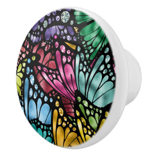The Majestic Butterfly Ceramic Knob