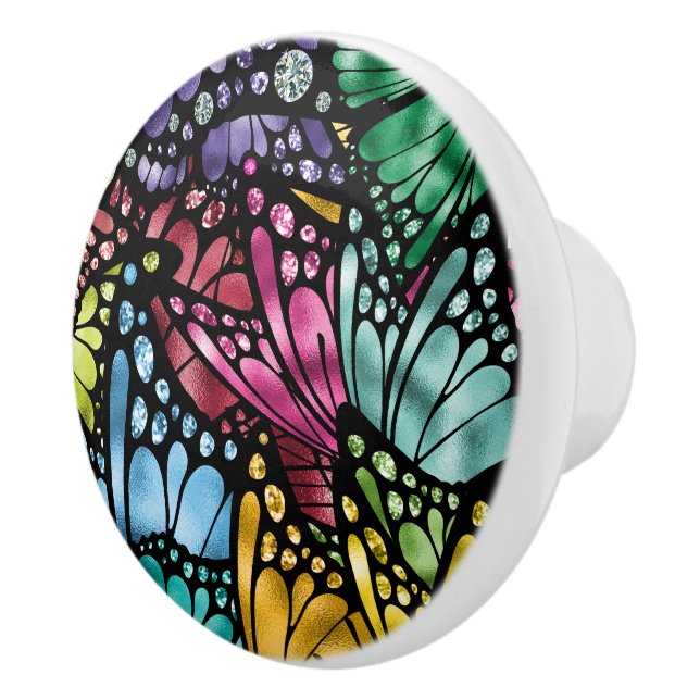 The Majestic Butterfly Ceramic Knob (Right)