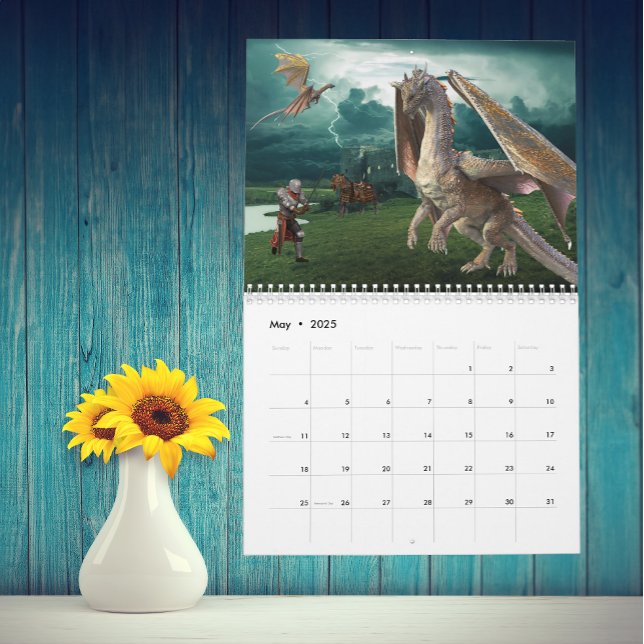 The Majestic Dragon Any Year Fantasy Calendar (Creator Uploaded)