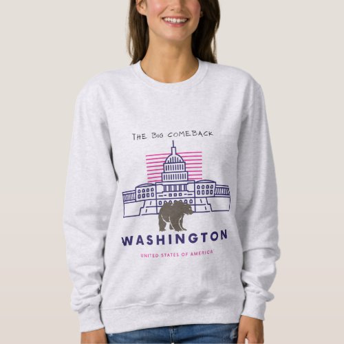 The Majestic Grizzlys Washington Comeback Sweatshirt
