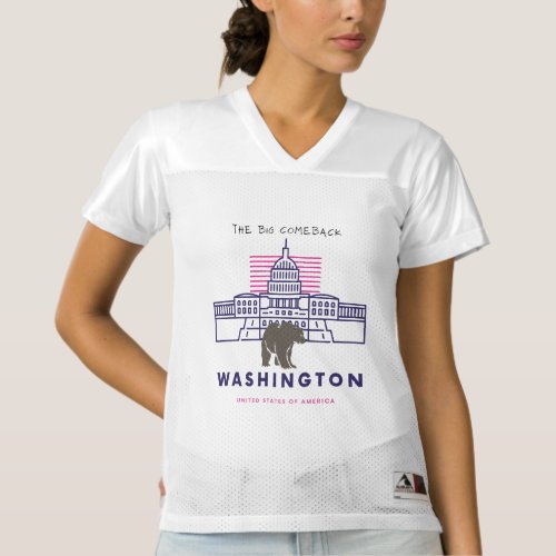 The Majestic Grizzlyâs Washington Comeback Womens Football Jersey