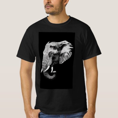 The Majestic Guardian An Elephants Wisdom T_Shirt