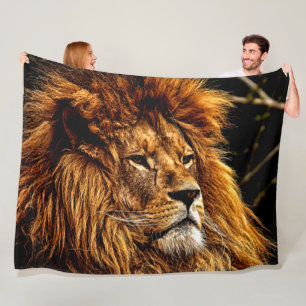 THE MAJESTIC LION FLEECE BLANKET