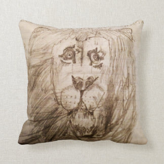 The Majestic Lion Throw Pillow